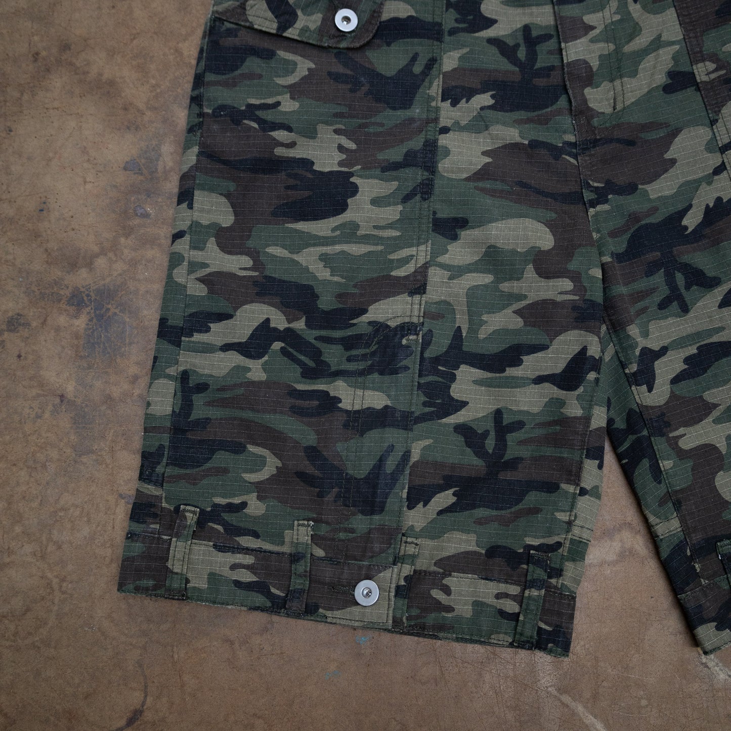 Ripstop Camo Upside Down Shorts
