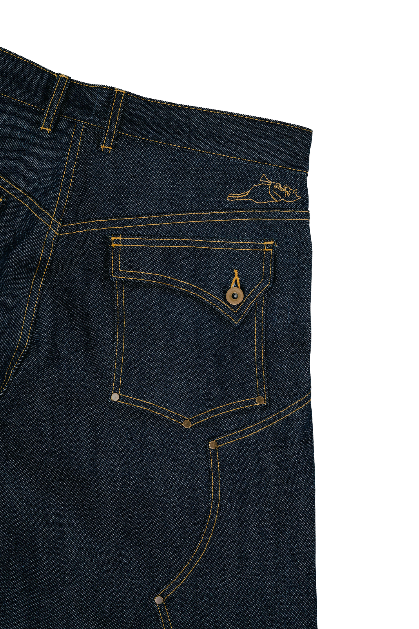 Quad Knee Selvedge Denim