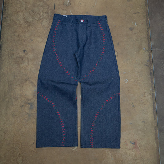 Handmade Denim Baseball Pants