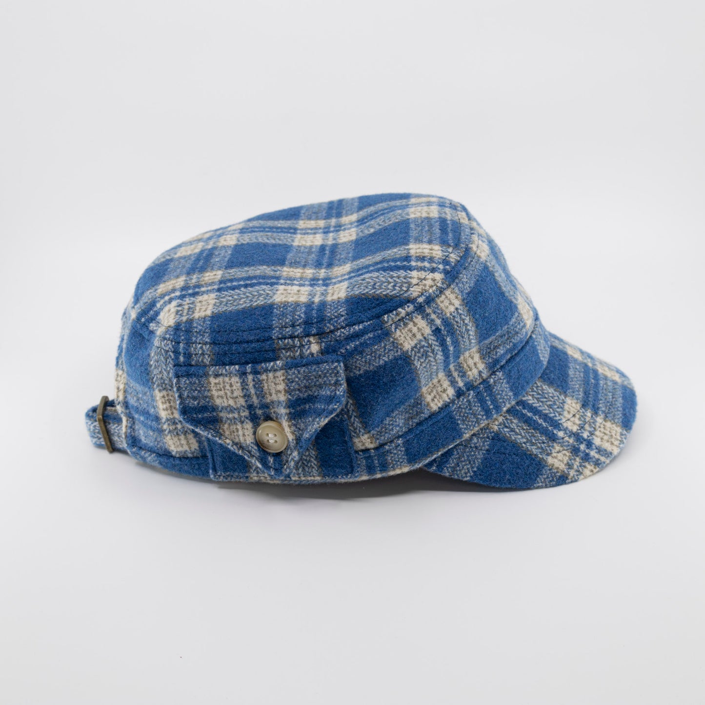 Blue Plaid Sample hat