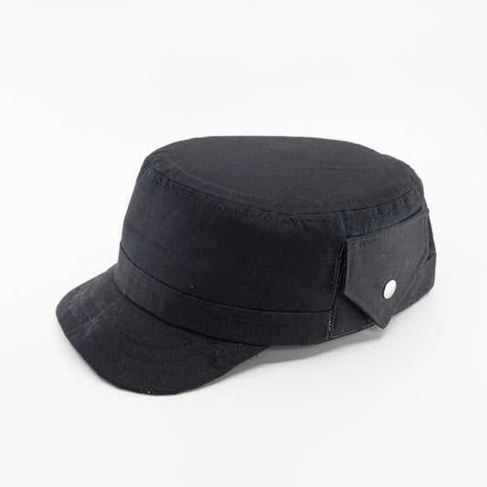 Handmade Charlie Cadet Hat - Black Ripstop