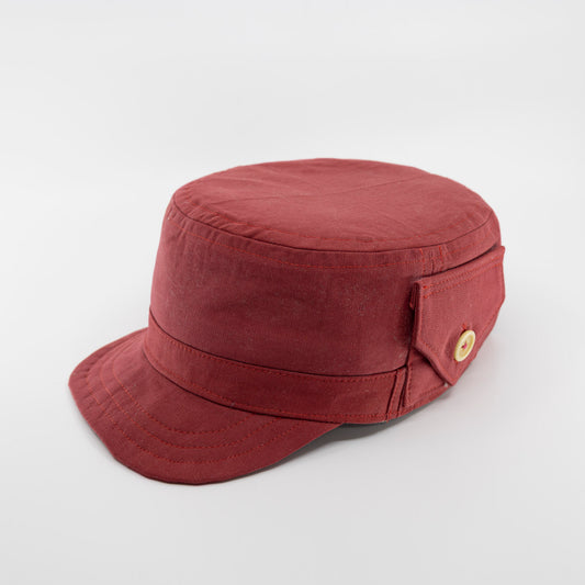 Handmade Charlie Cadet Hat - RED ONE