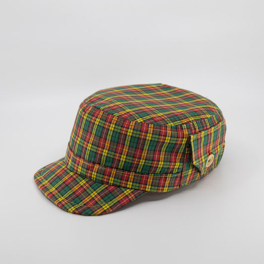 Handmade Charlie Cadet Hat - RGY plaid