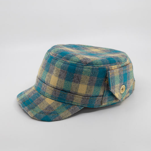 Handmade Charlie Cadet Hat - TEAL