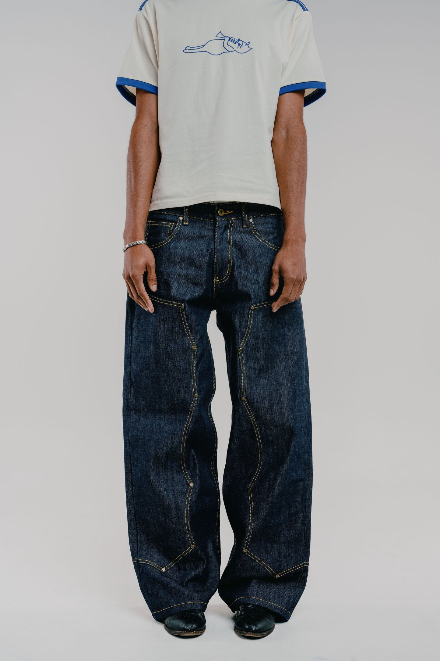 Quad Knee Selvedge Denim