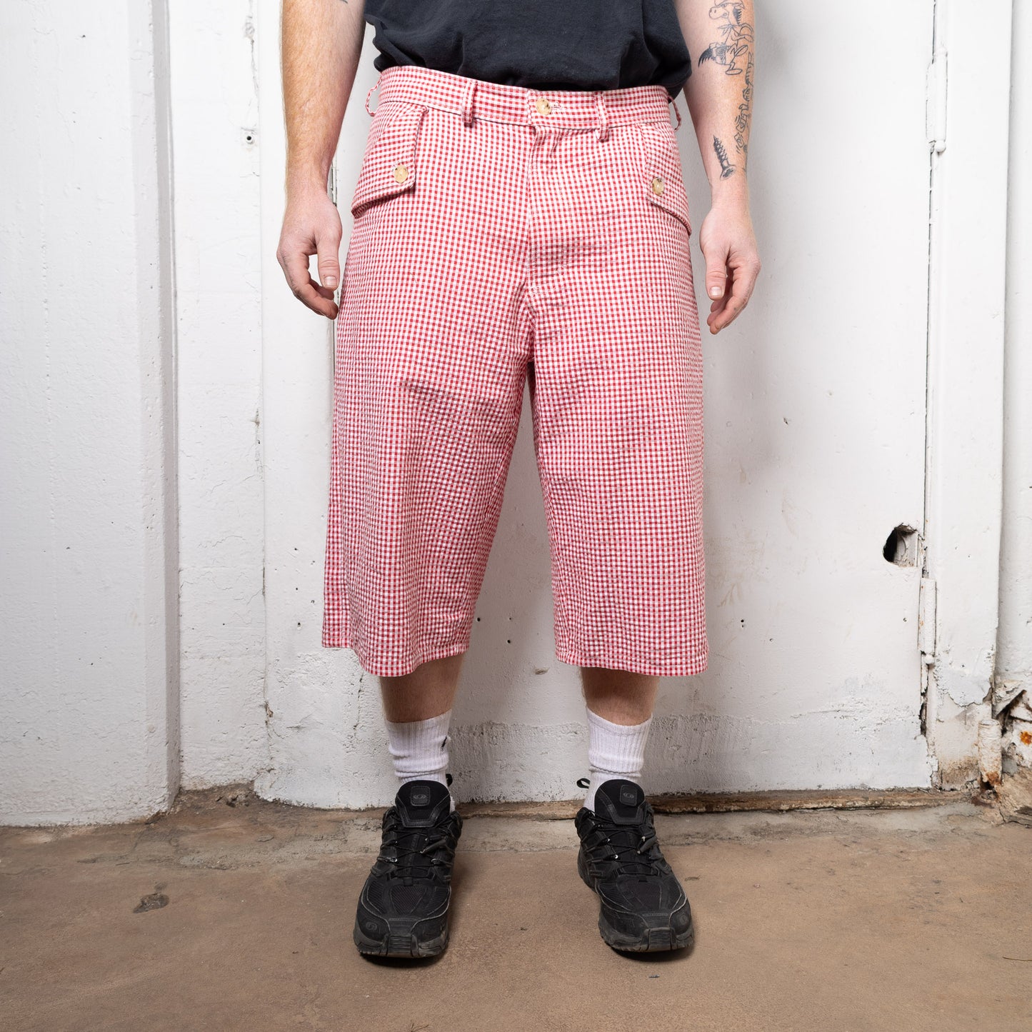 Red Gingam Shorts