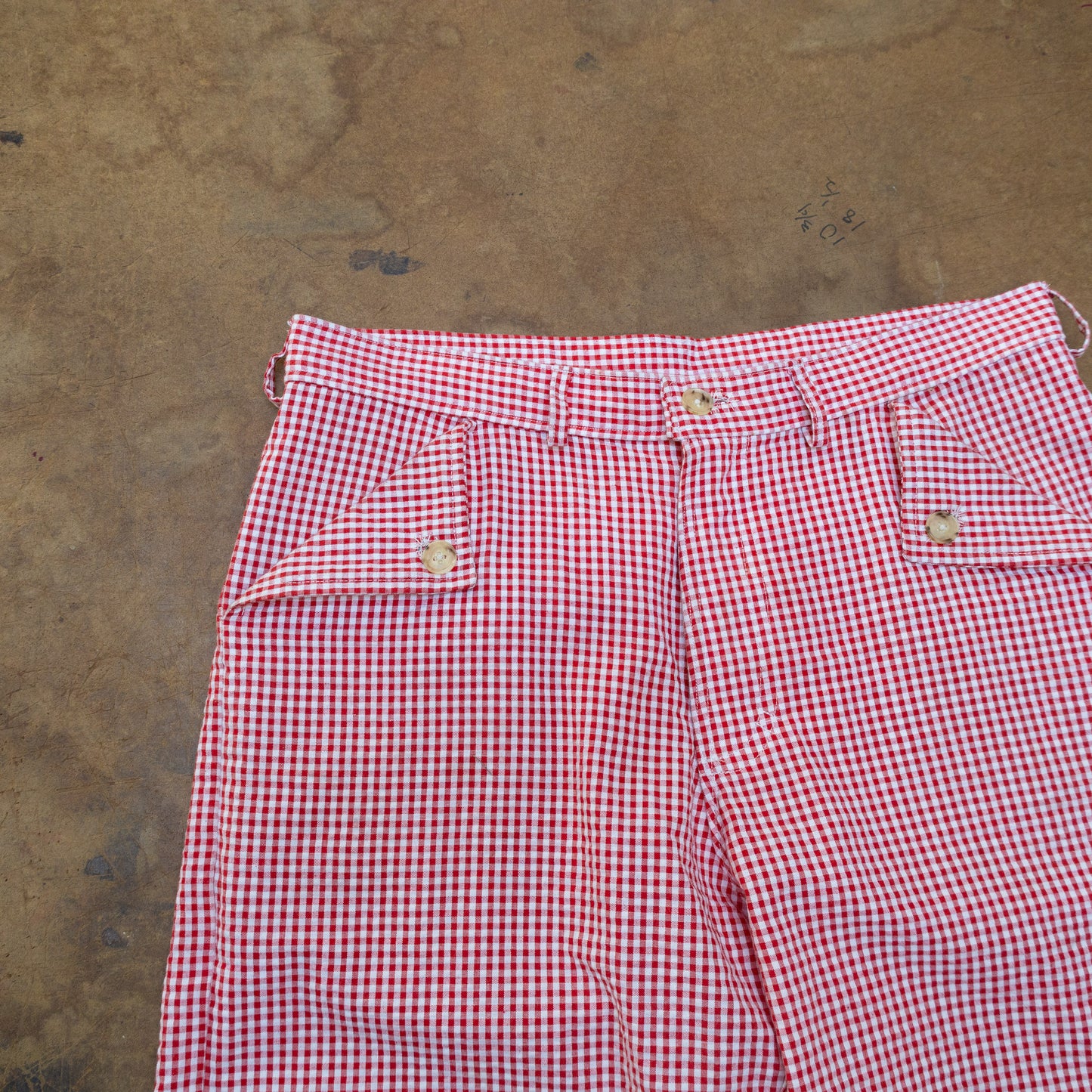 Red Gingam Shorts