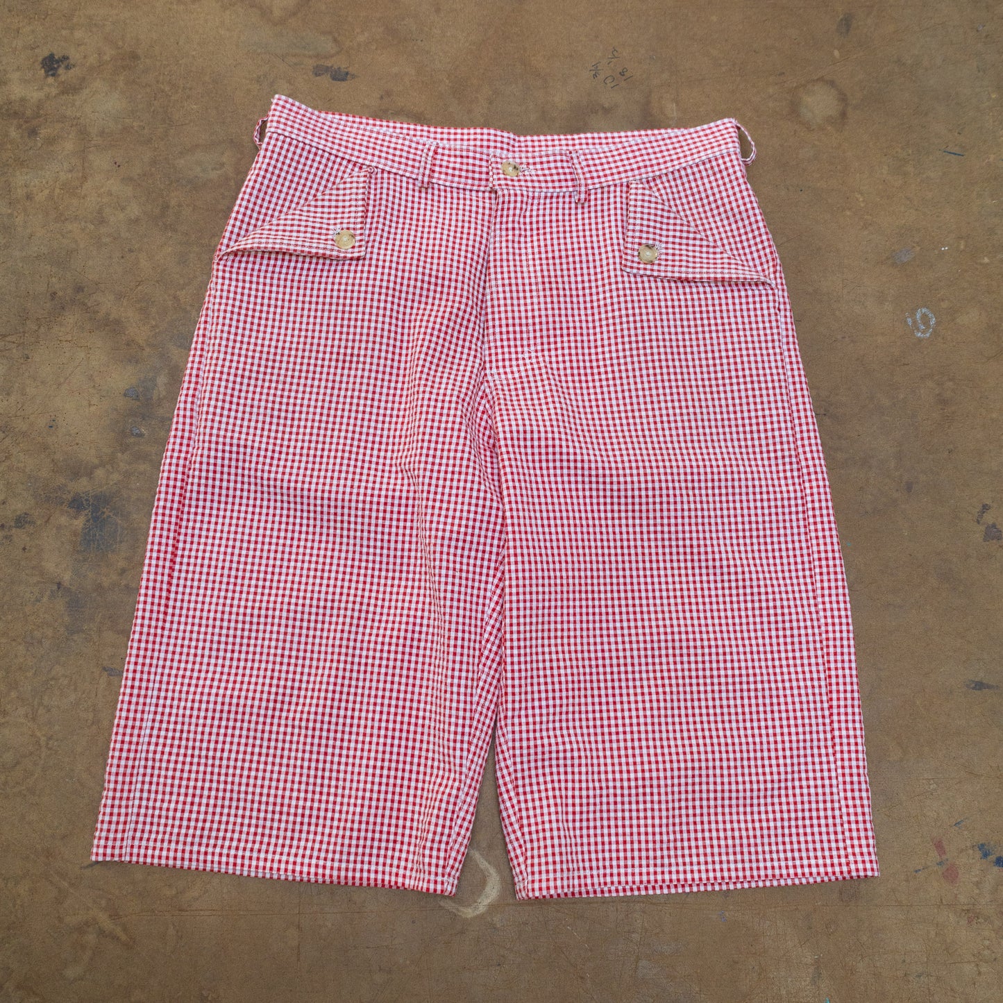Red Gingam Shorts