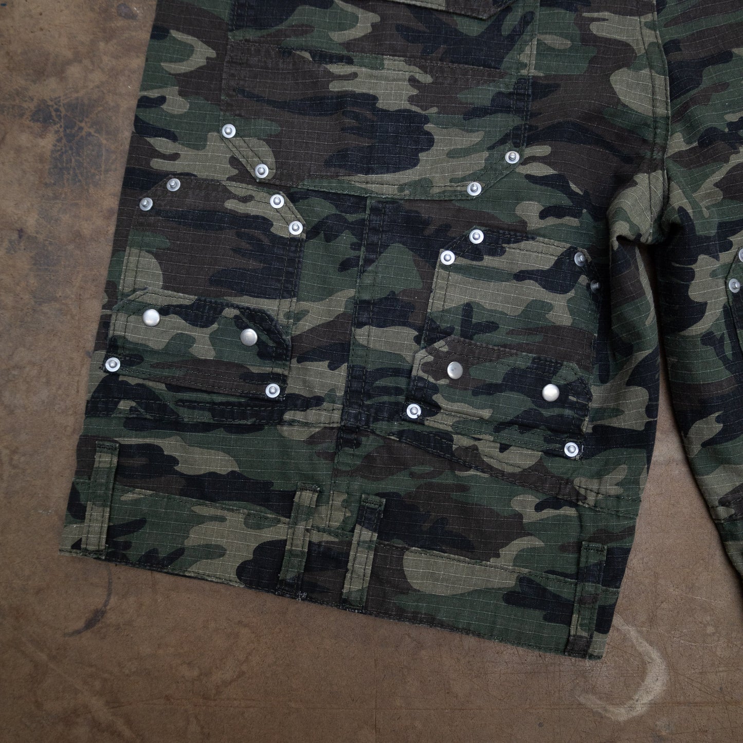 Ripstop Camo Upside Down Shorts