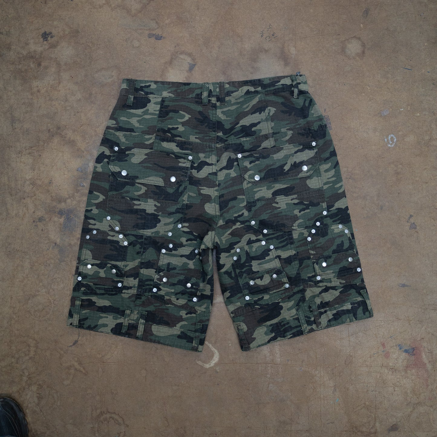 Ripstop Camo Upside Down Shorts